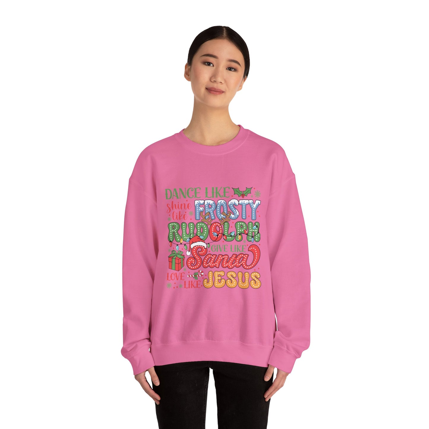 Give Like Santa Christmas Crewneck Sweatshirt