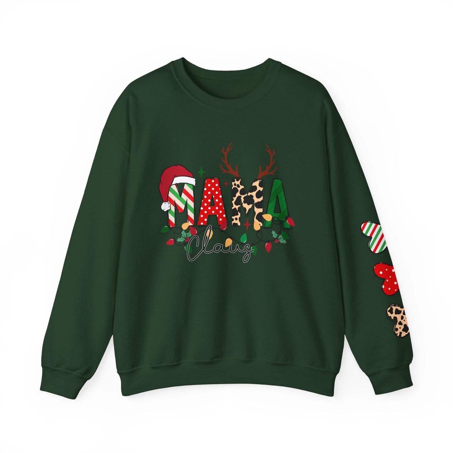 Mama Claus Custom Christmas Crewneck Sweatshirt