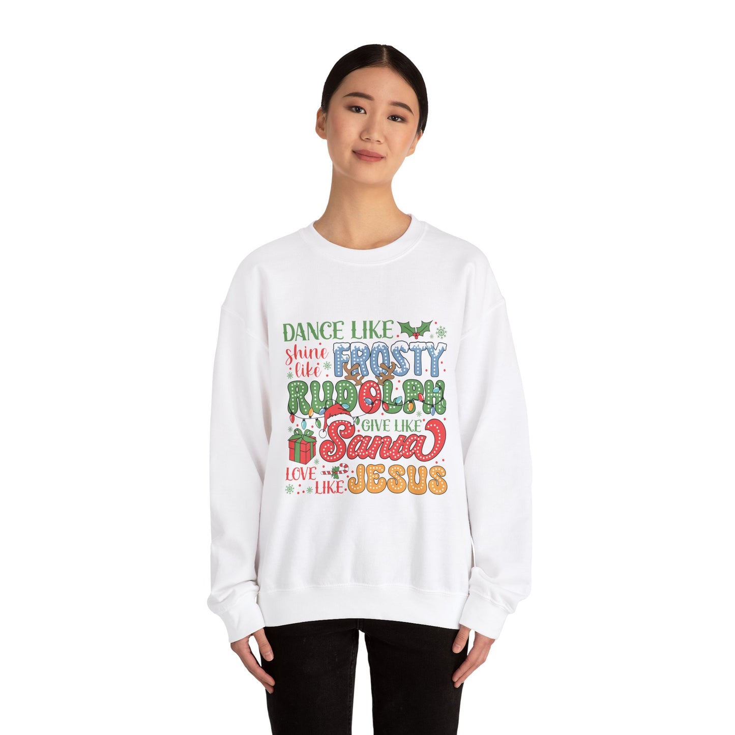 Give Like Santa Christmas Crewneck Sweatshirt