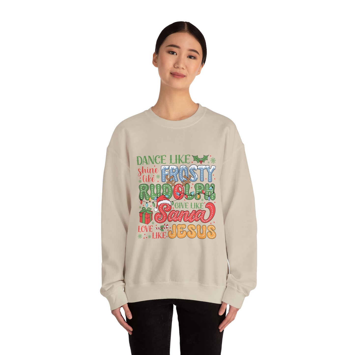 Give Like Santa Christmas Crewneck Sweatshirt