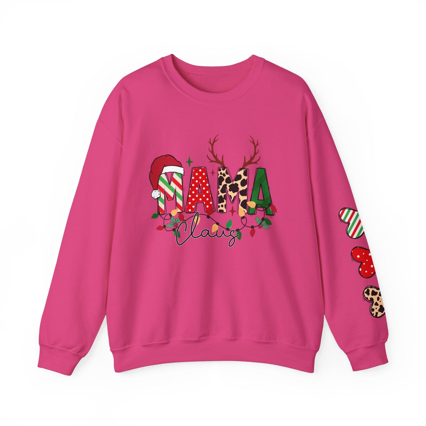 Mama Claus Custom Christmas Crewneck Sweatshirt