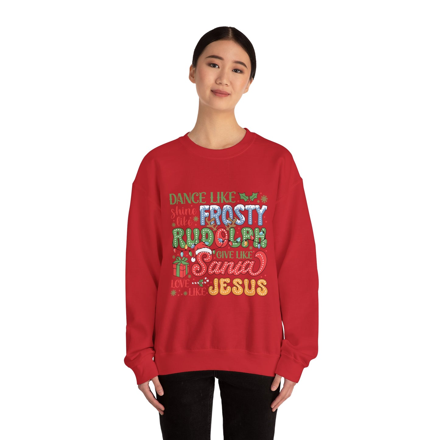 Give Like Santa Christmas Crewneck Sweatshirt