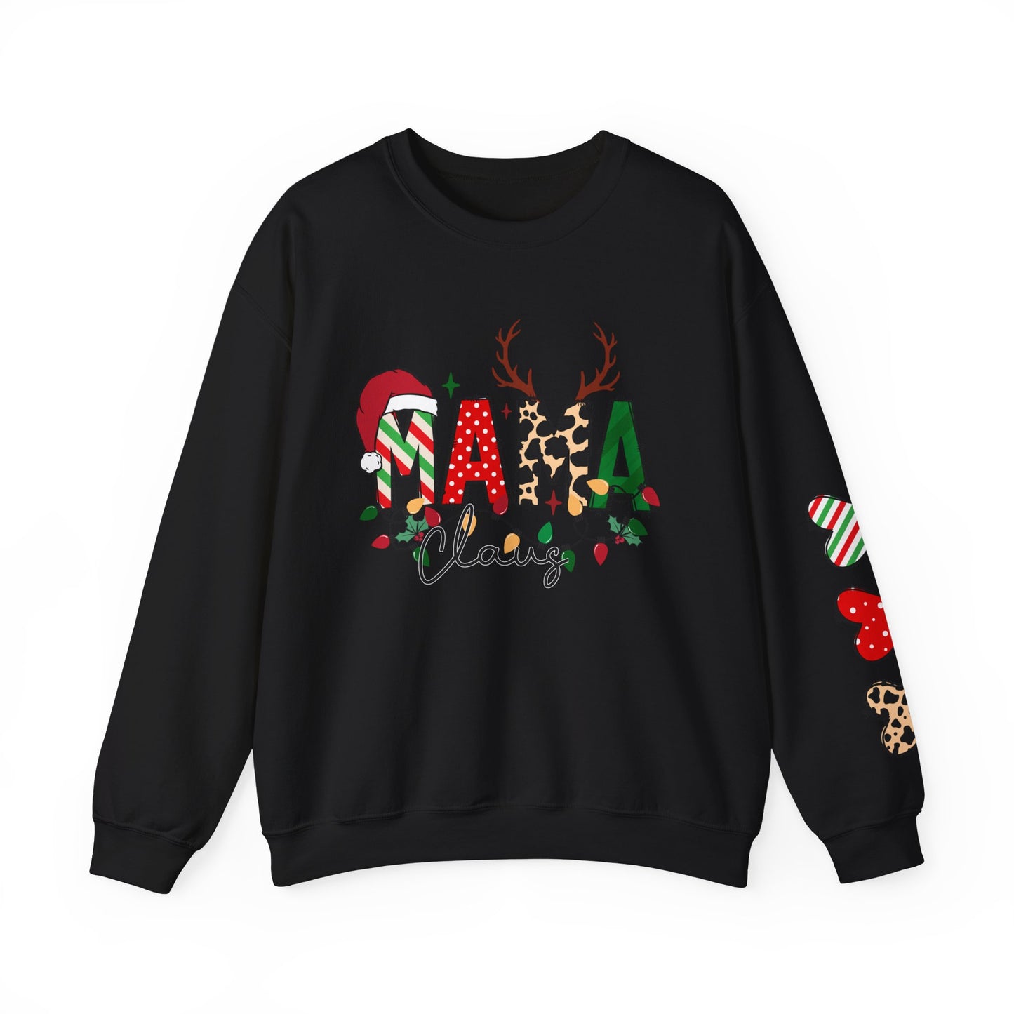 Mama Claus Custom Christmas Crewneck Sweatshirt