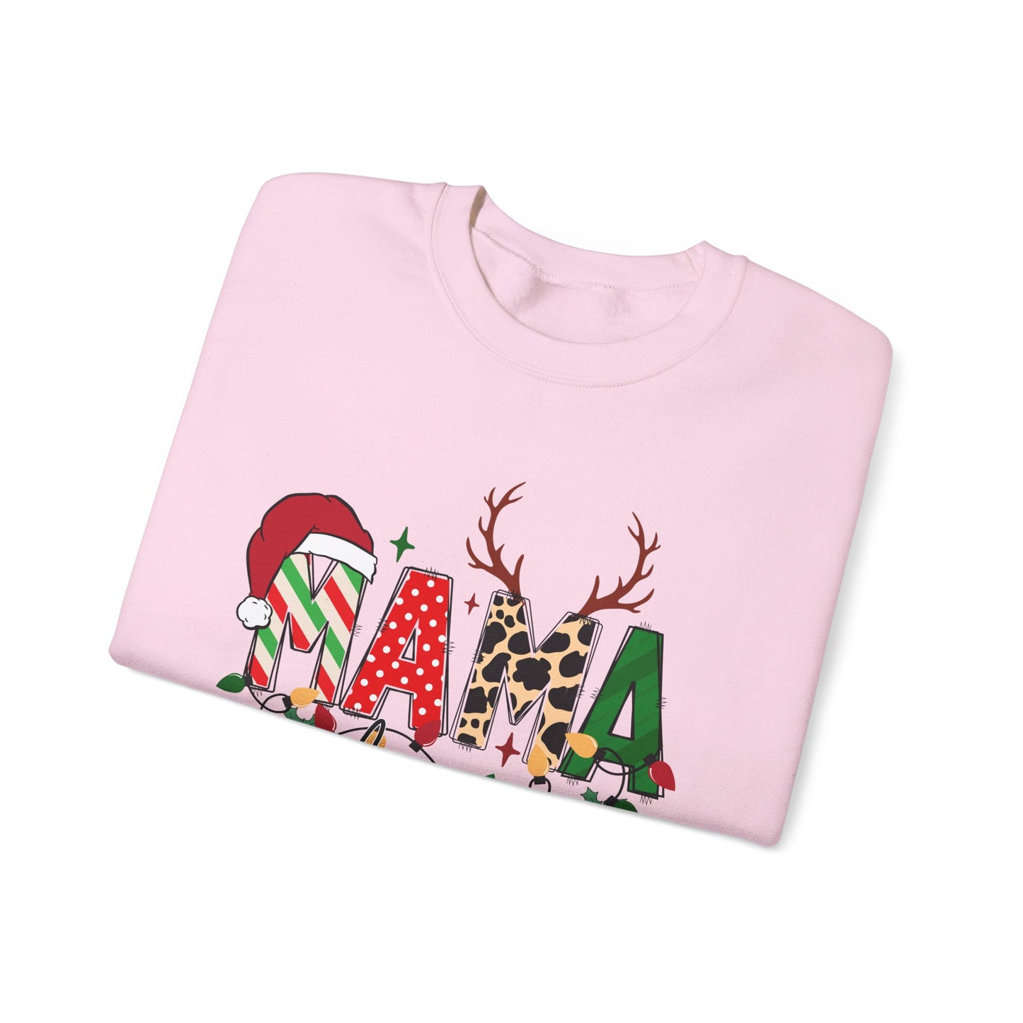 Mama Claus Custom Christmas Crewneck Sweatshirt