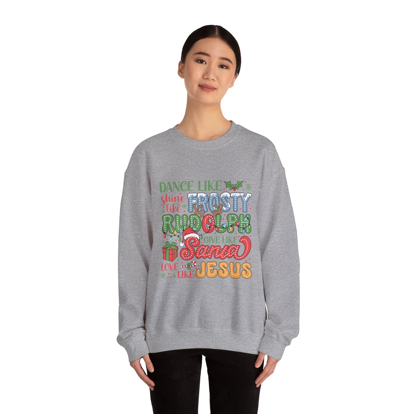 Give Like Santa Christmas Crewneck Sweatshirt