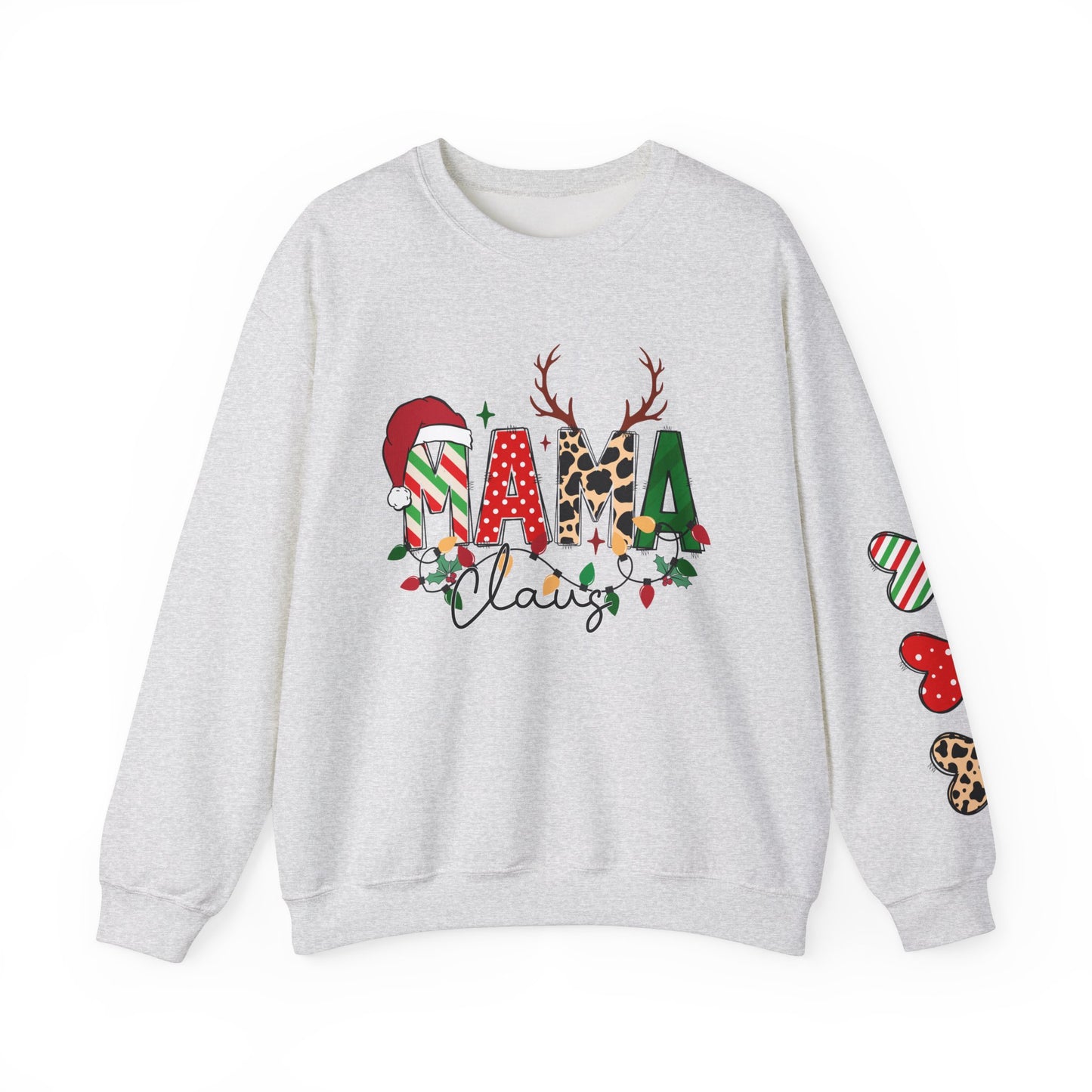 Mama Claus Custom Christmas Crewneck Sweatshirt