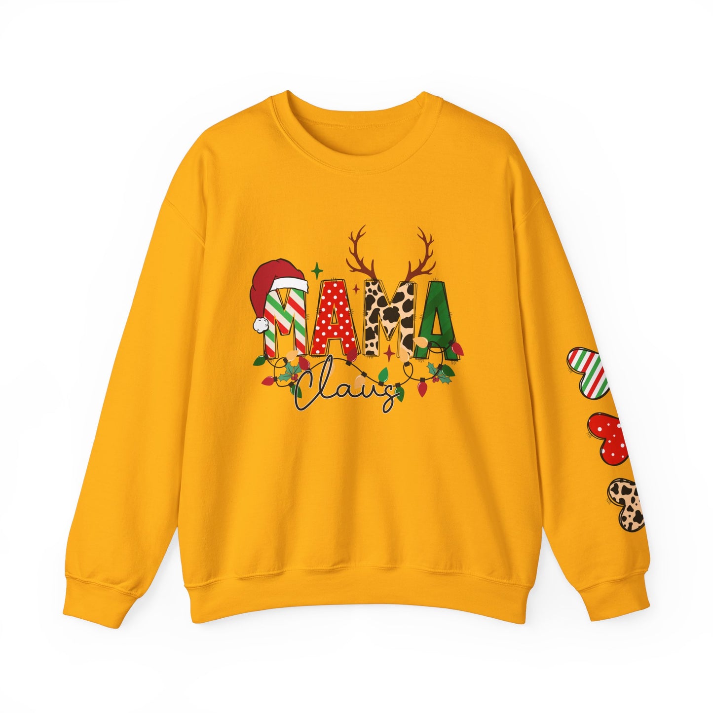 Mama Claus Custom Christmas Crewneck Sweatshirt