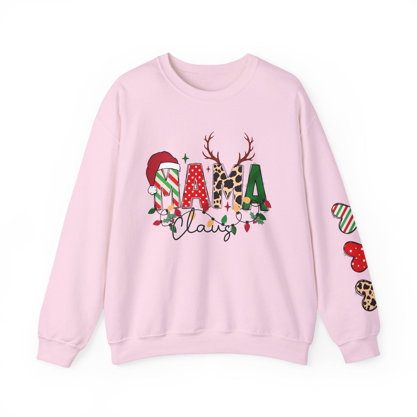 Mama Claus Custom Christmas Crewneck Sweatshirt